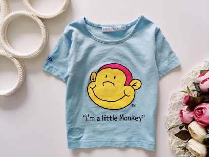 12 міс, зріст 80,86 Футболка з мавпою