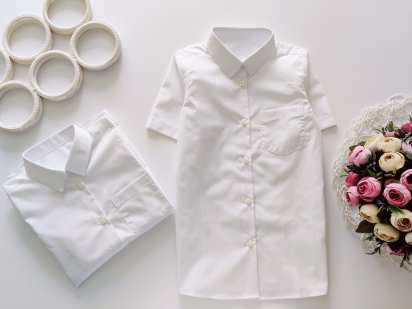 9 років, зріст 134 Нові білі сорочки