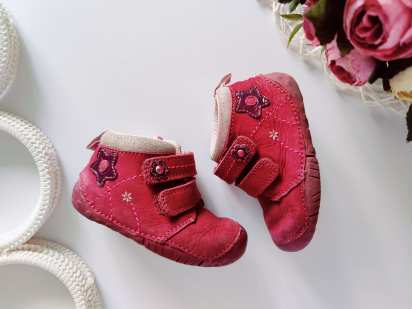 19 (11 см) Шкіряні демісезонні черевики для дівчинки