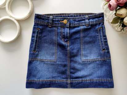 6,7 років, зріст 116,122 Дитяча спідниця джинсова для дівчинки