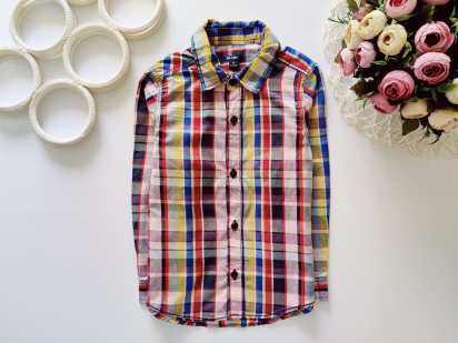 2,3 года Рубашка в клетку Kiabi