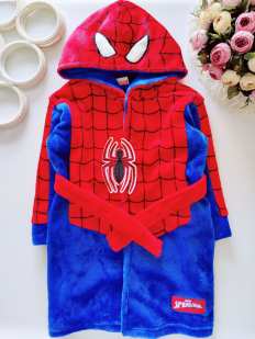 2,3 года, рост 98 Теплый халат человек паук