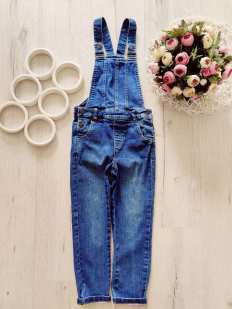 5,6 років, зріст 110,116 Стрейчовий джинсовий комбінезон