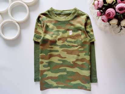 3 роки, зріст 98 Лонгслів у військовому забарвленні Carter's