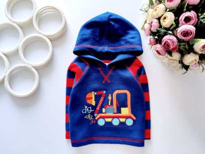 3,6 міс Нова флісова кофта з екскаватором