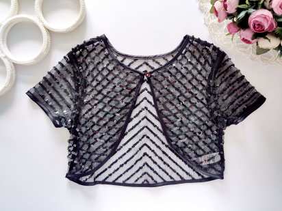 11,12 років, зріст 146,152 Нове ошатне болеро в паєтках