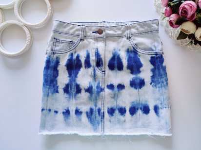 9,10 років, зріст 140 Дитяча спідниця джинсова