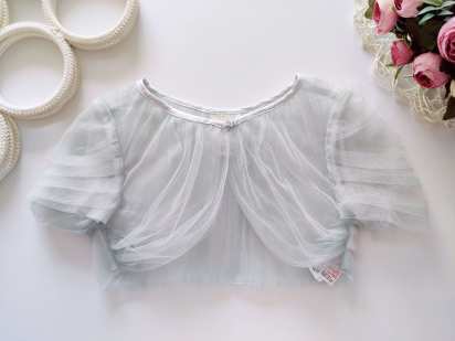 7,8 лет, рост 122,128 Блестящее воздушное болеро