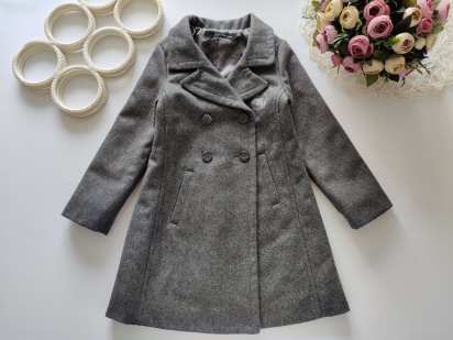 4 роки, зріст 104 Тепле демісезонне вовняне пальто Calvin Klein