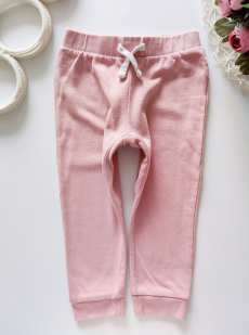 1,2 года, рост 86,92 Плотные детские штаны цвет пудры