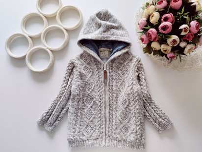 18,24 міс, зріст 92 Тепла кофта на блискавці