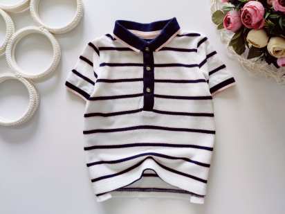 12,18 міс, зріст 80,86 Смугасте дитяче поло