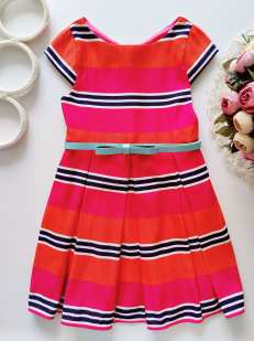 4 года, рост 104 Красивое детское платье с ремешком