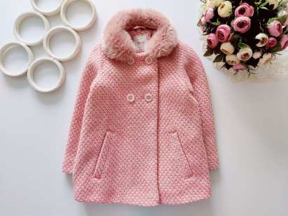 4,5 лет, рост 110 Теплое детское демисезонное пальто