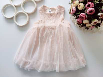 9,12 міс, зріст 80 Ошатне ніжне дитяче плаття