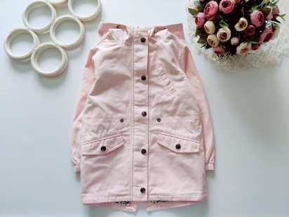 4,5 лет, рост 104,110 Нежно розовая детская ветровка