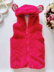 3,4 роки, зріст 98,104 Хутряний жилет на блискавці