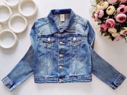 6,7 років, зріст 122 Стрейчева джинсівка на кнопках