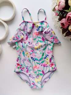 3,4 роки, зріст 104 Квітковий дитячий купальник