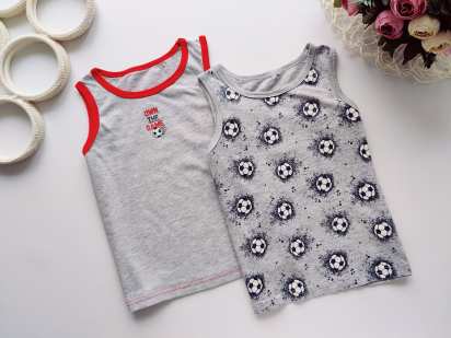 6,7 років, зріст 122 Комплект майок для хлопчика