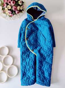 12,18 міс, зріст 80,86 На блискавці! Стьобаний демісезонний комбінезон на синтепоні