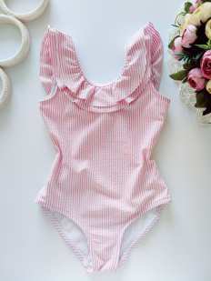 6,7 років, зріст 122 Смугастий купальник жатка