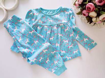 2,3 роки, зріст 92,98 Дитяча піжама з однорогами поні