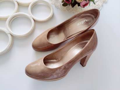 39 (25,5 см) Кожаные женские туфли