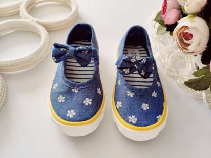 23 (14,5 см) Новые джинсовые кеды на резинке