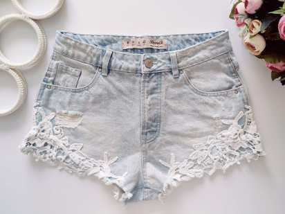 8\36\4\40 Красиві блакитні жіночі шорти