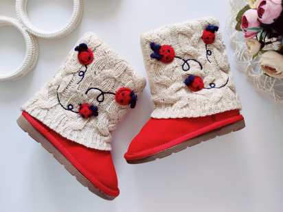 26 (16,5 см) Замшеві зимові уггі для дівчинки