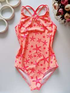 11,12 лет, рост 152 Купальник в звездах