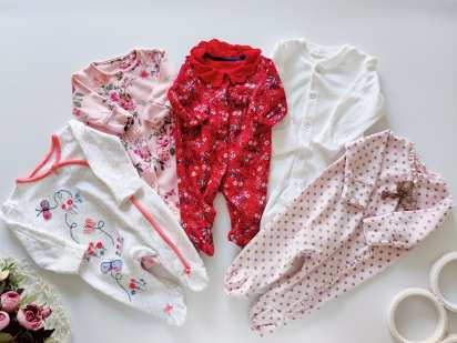 1 міс Комплект чоловічків для новонародженої дівчинки