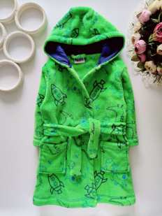 12,18 мес, рост 80,86 Детский теплый махровый халат