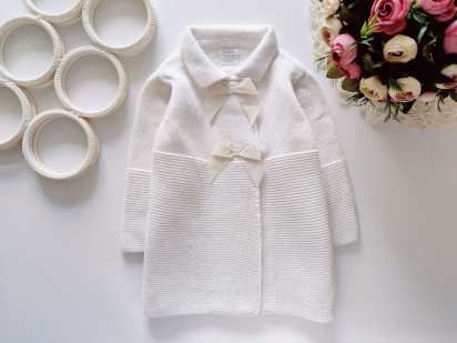 12,18 мес, рост 86 Белый вязаный кардиган Mamas&papas