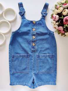 10,11 лет, рост 140,146 Джинсовий ромпер