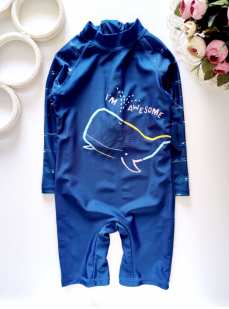 18,24 мес, рост 92 Новый солнцезащитный костюм с дельфином