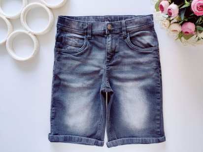 11,12 років, зріст 146,152 Стрейчові джинсові шорти
