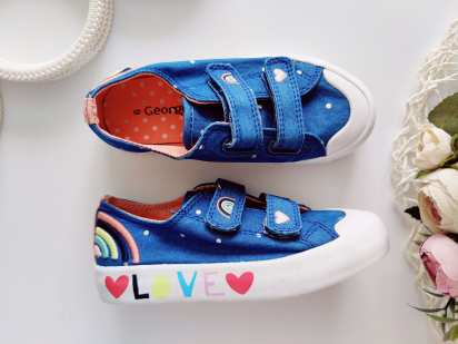 27 (17,5 см) Джинсові кеди на липучці