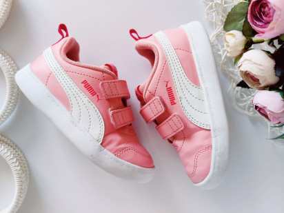 24 (16 см) Легкі шкіряні кросівки для дівчинки