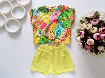 3 года, рост 98 Летний костюм для девочки Mayoral (шорты, футболка)