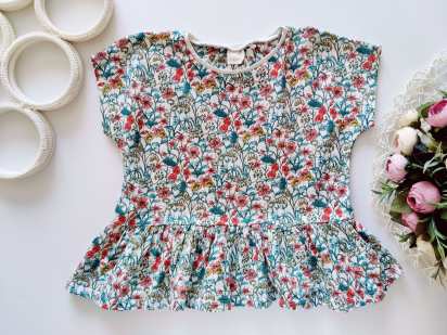 3,4 роки, зріст 104 Квіткова футболка