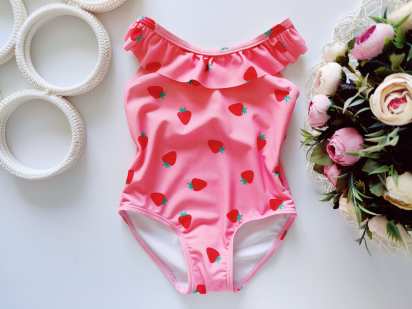 9,12 міс, зріст 74,80 Купальник у полуничках