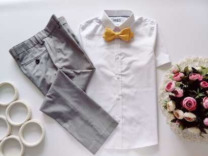 11,12 років, зріст 146,152 Нова біла сорочка з брюками