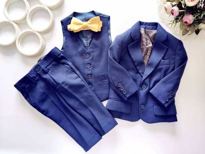 12,18 міс, зріст 80,86 Ошатний брючний костюм для хлопчика Paisley of LONDON