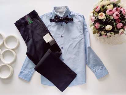 9 лет, рост 134 Новые брюки с рубошкой