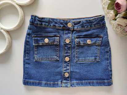 4,5 років, зріст 110 Дитяча джинсова спідниця