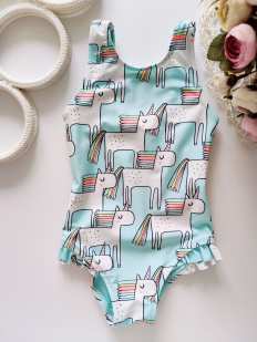 9,12 міс, зріст 80 Купальник з однорогами