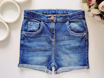 10,11 років, зріст 140,146 Джинсові шорти з підворотом