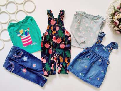 6-12 мес, рост 72-80 Набор одежды для девочки